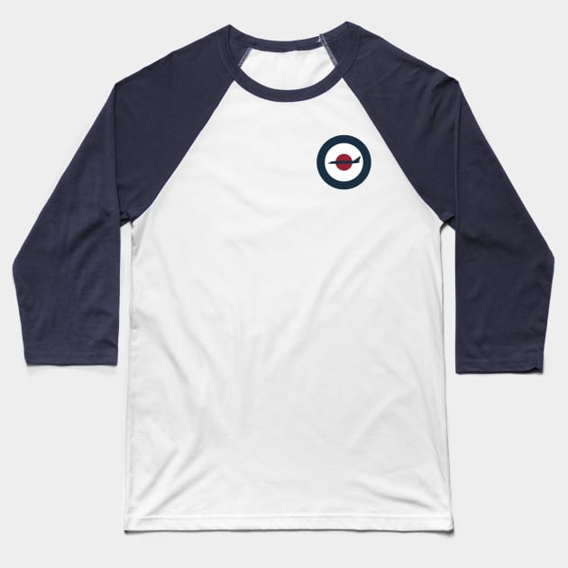 TSR-2 (Small logo) Baseball T-Shirt by TCP